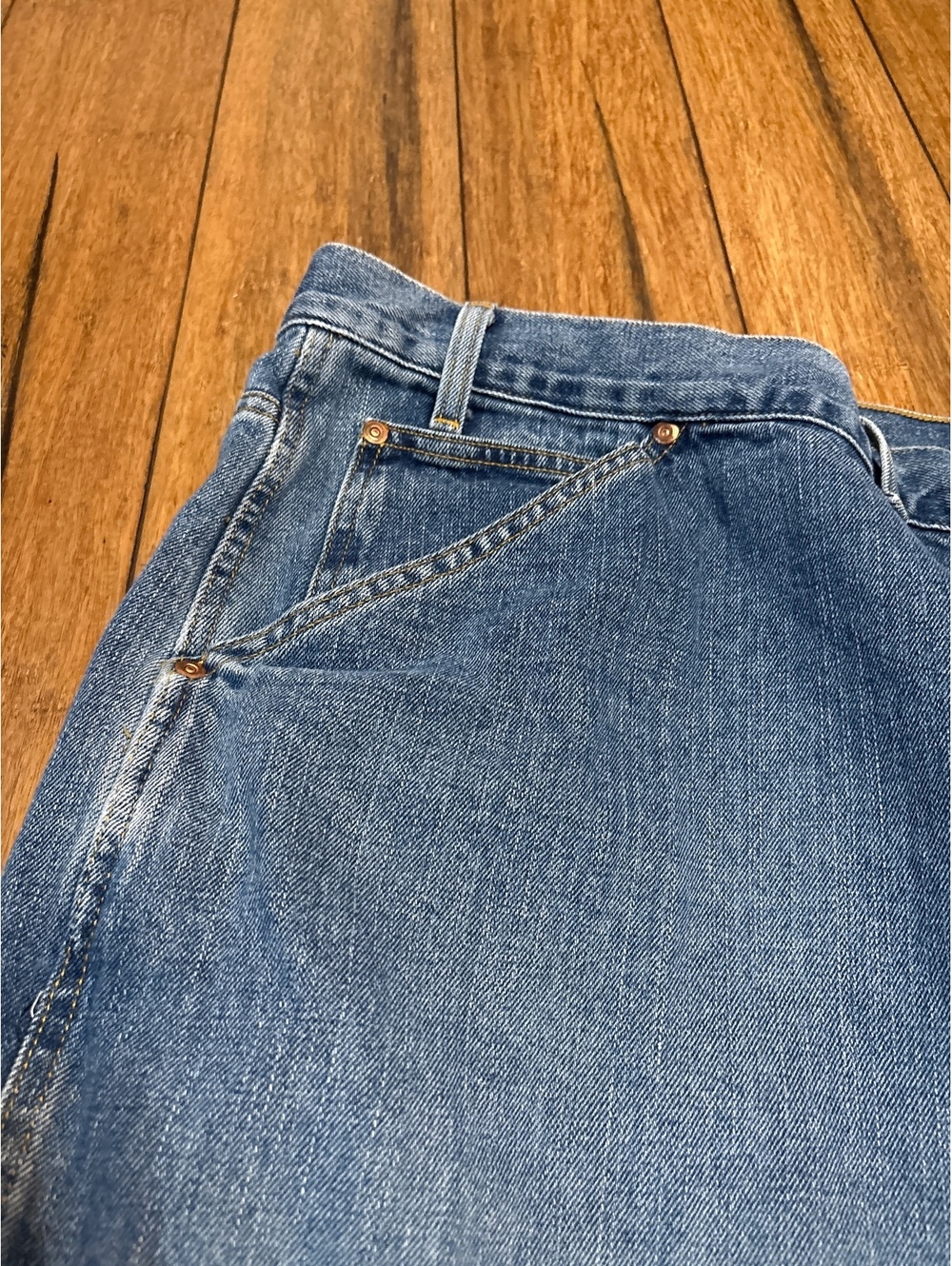 Polo Ralph Lauren Jeans Mens 52x32 Straight Leg 5-Pocket Cotton Denim Carpenter - Picture 2 of 8